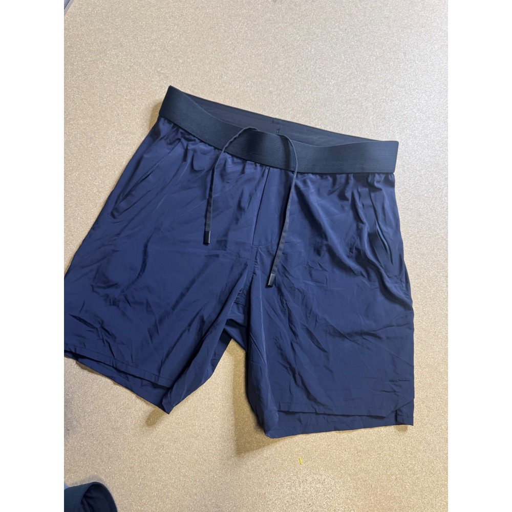 ten‎ thousand Shorts Men Navy Blue Athletic Training Performance unlined Size S